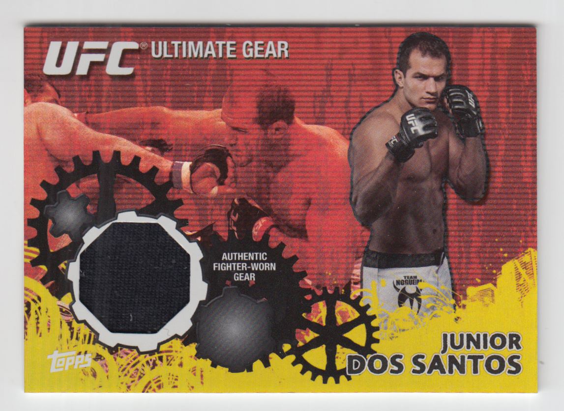 2010 Topps UFC Ultimate Gear Gold #UGJDS Junior dos Santos