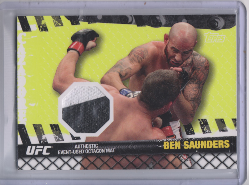 2010 Topps UFC Fight Mat Relics #FMBS Ben Saunders/UFC 106