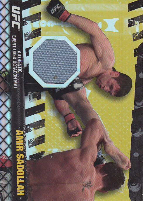 2010 Topps UFC Fight Mat Relics Gold #FMASA Amir Sadollah/UFC 106