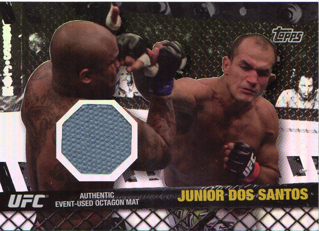 2010 Topps UFC Fight Mat Relics Black #FMJDS Junior dos Santos/UFC 108