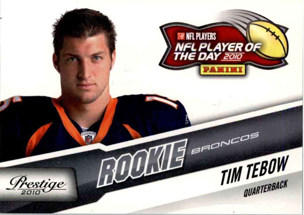 2010 Panini Player of the Day #TT1 Tim Tebow/(2010 Score design)