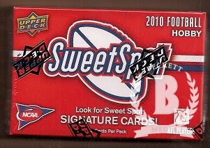 2010 Sweet Spot Football Hobby Pack (Auto or Jersey Card per Pack 