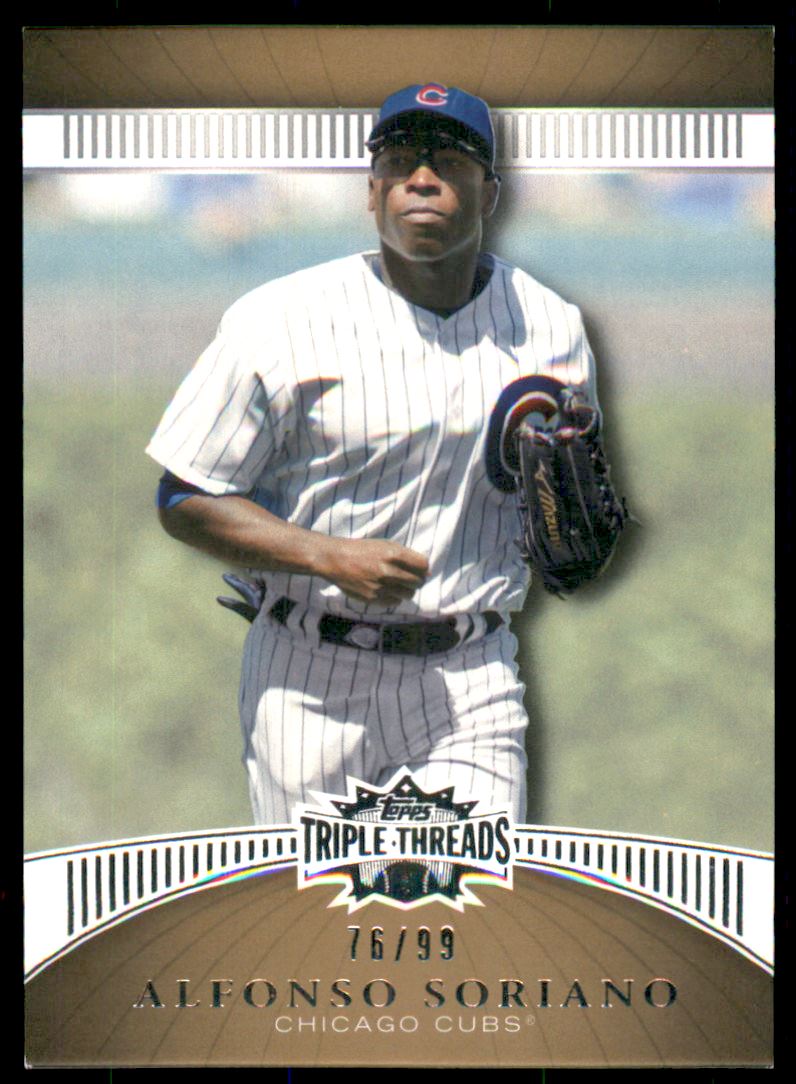 2010 Topps Triple Threads Gold #58 Alfonso Soriano