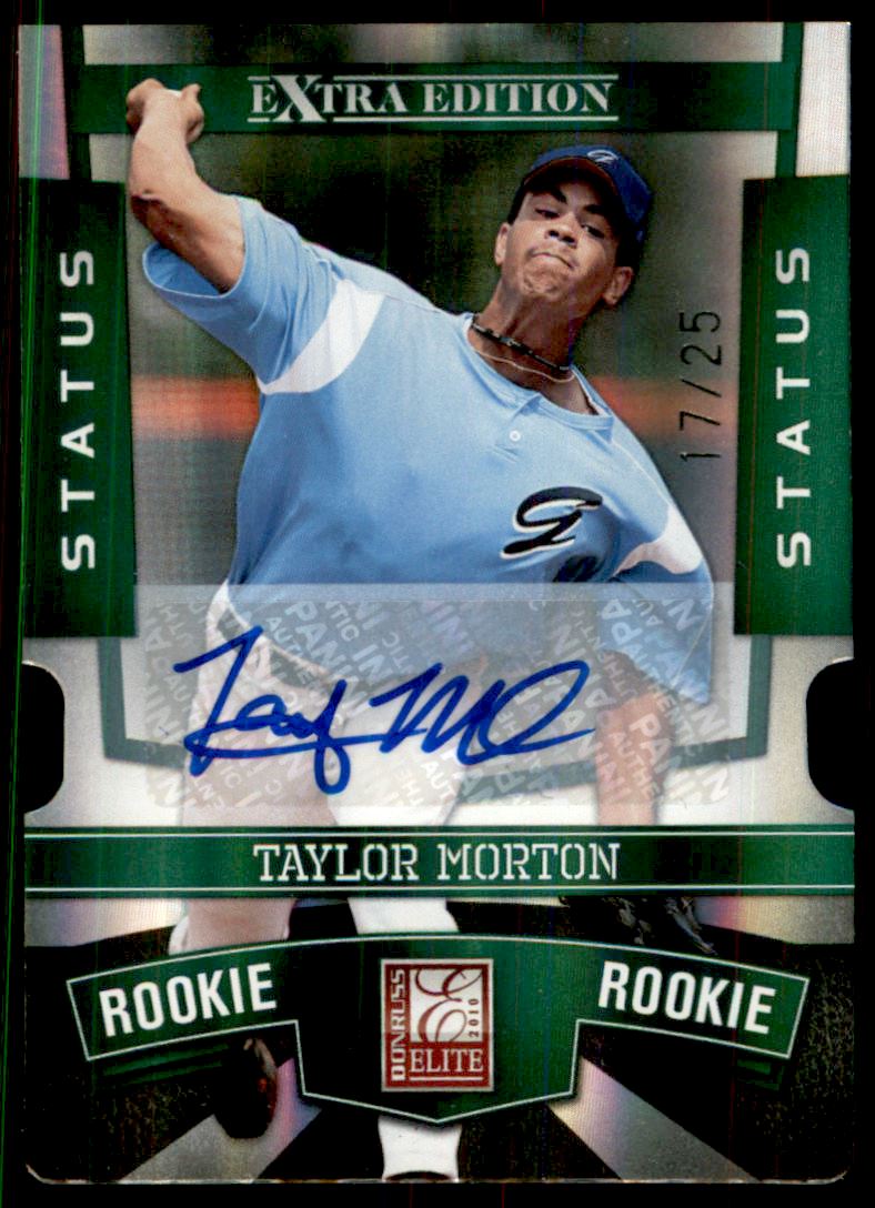 2010 Donruss Elite Extra Edition Signature Status Emerald #172 Taylor Morton