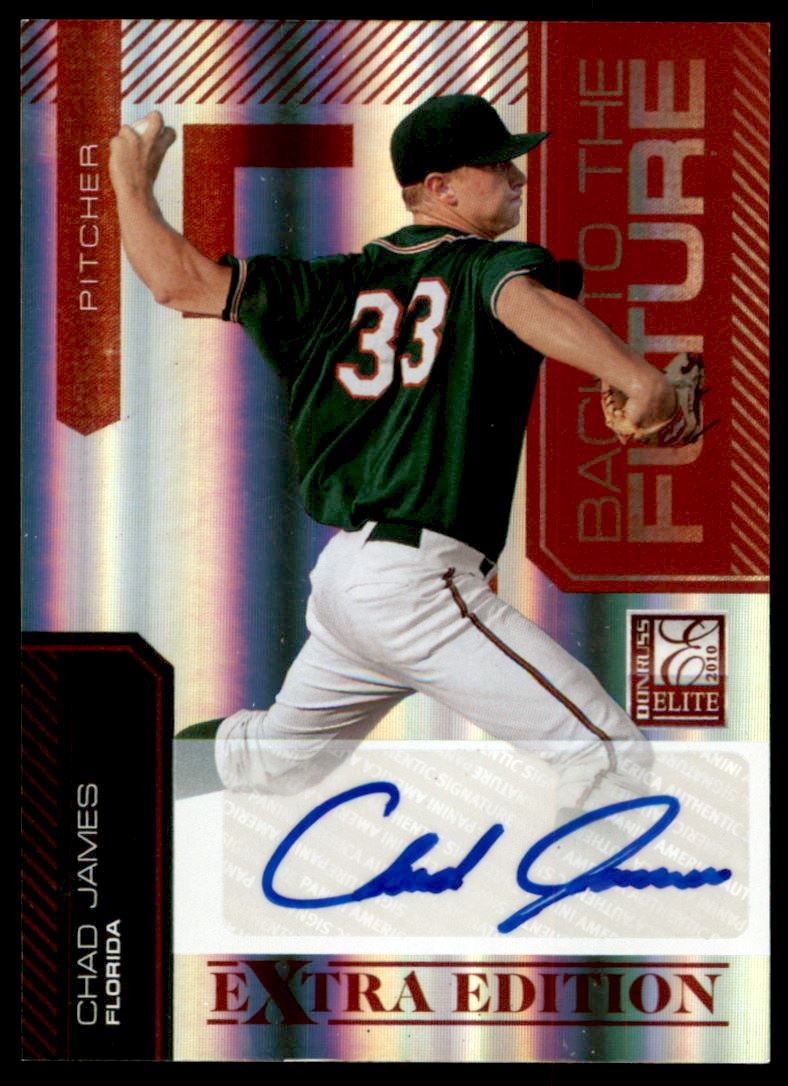 2010 Donruss Elite Extra Edition Back to the Future Signatures #11 Chad James/244