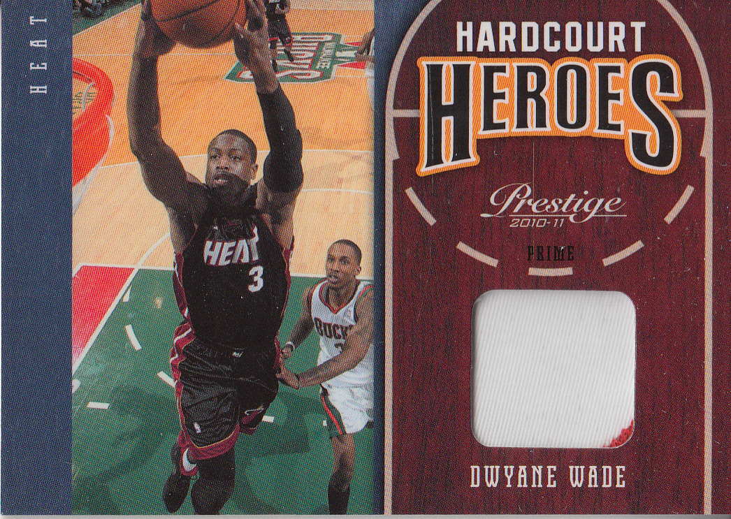 2010-11 Prestige Hardcourt Heroes Materials Prime #10 Dwyane Wade/25