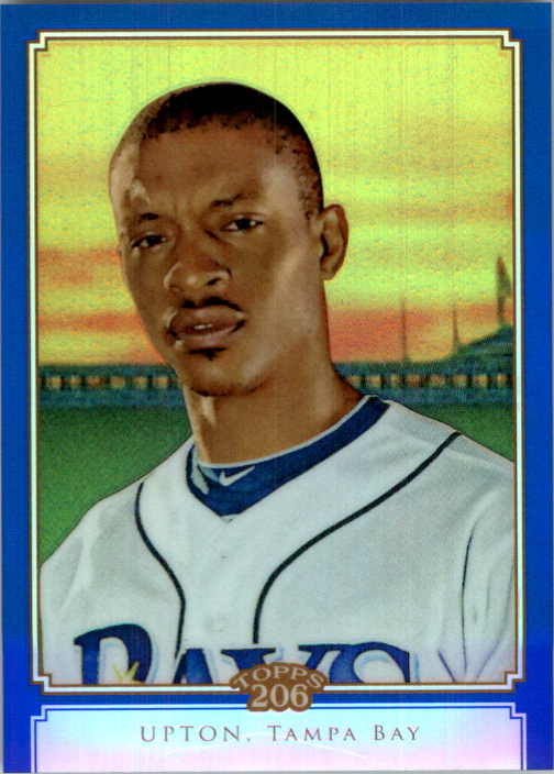 2010 Topps Chrome 206 Chrome Blue Refractors #TC21 B.J. Upton