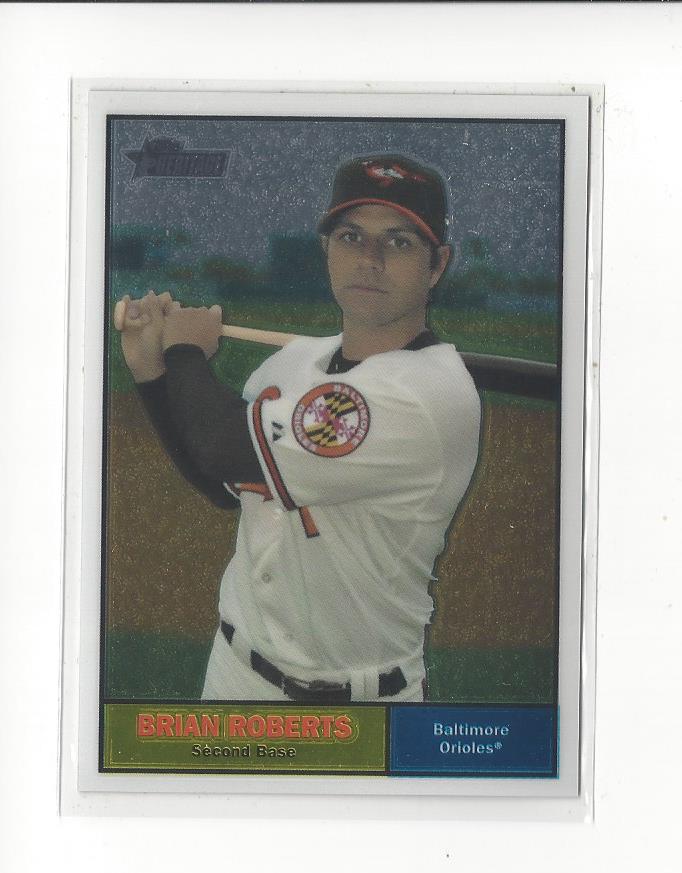 2010 Topps Heritage Chrome #C101 Brian Roberts