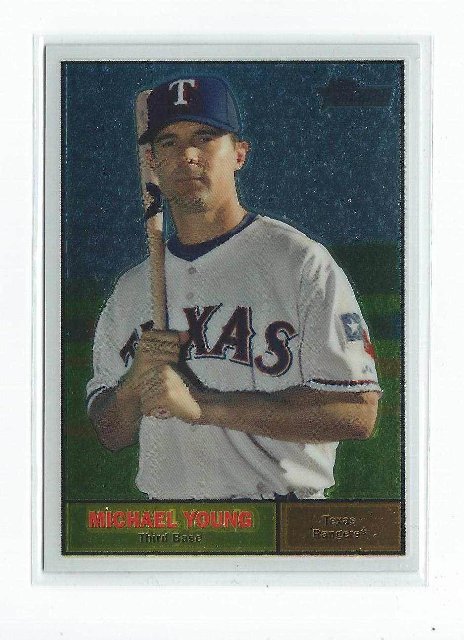 2010 Topps Heritage Chrome #C129 Michael Young