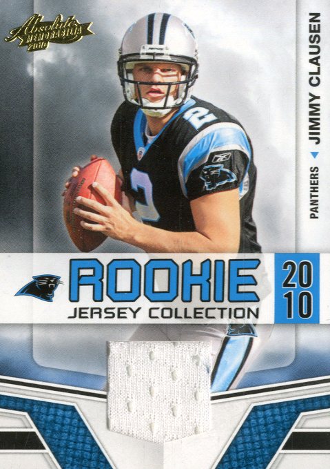 2010 Absolute Memorabilia Rookie Jersey Collection #19 Jimmy Clausen
