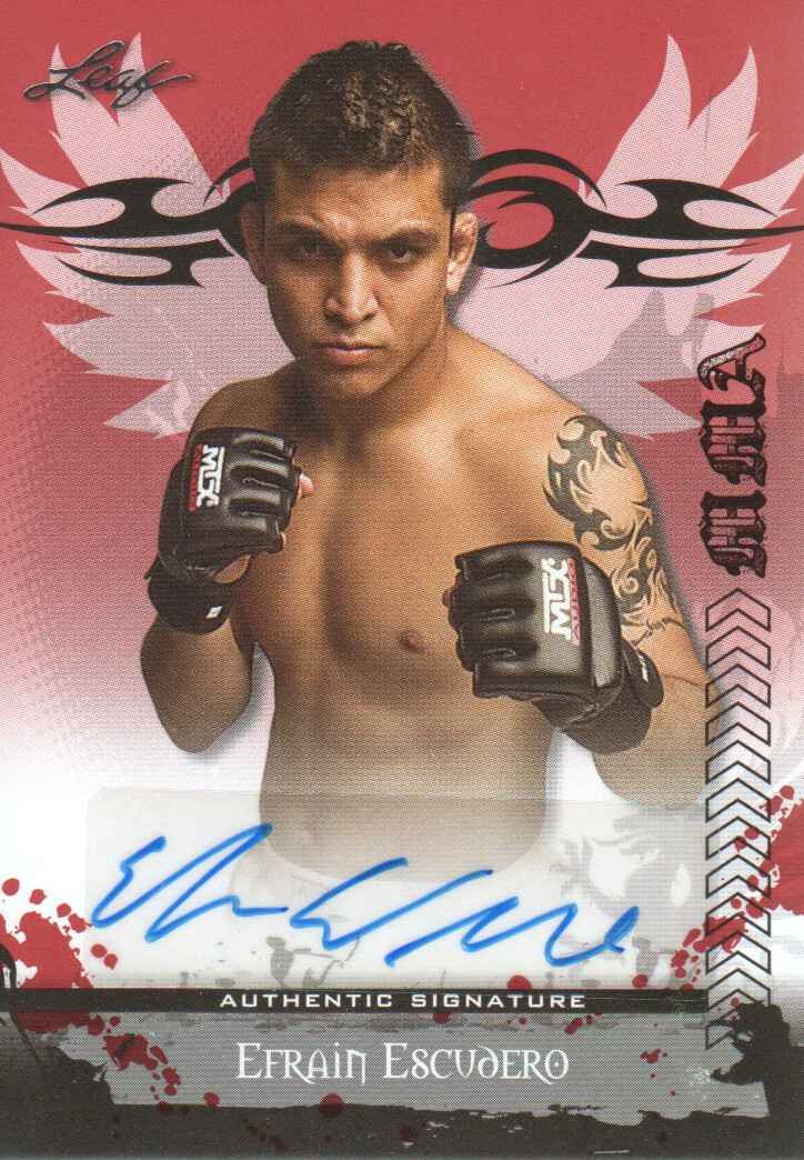 2010 Leaf MMA Autographs Red #AUEE1 Efrain Escudero