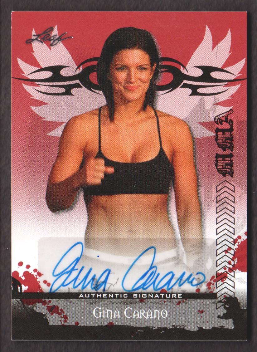 2010 Leaf MMA Autographs Red #AUGC1 Gina Carano