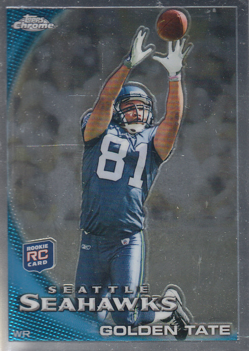 2010 Topps Chrome #C11A Golden Tate helm RC
