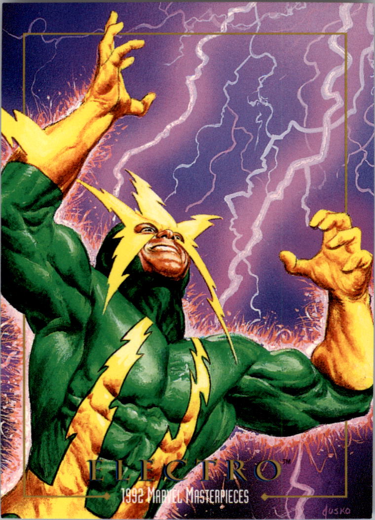 1992 Marvel Masterpieces #23 Electro - NM-MT