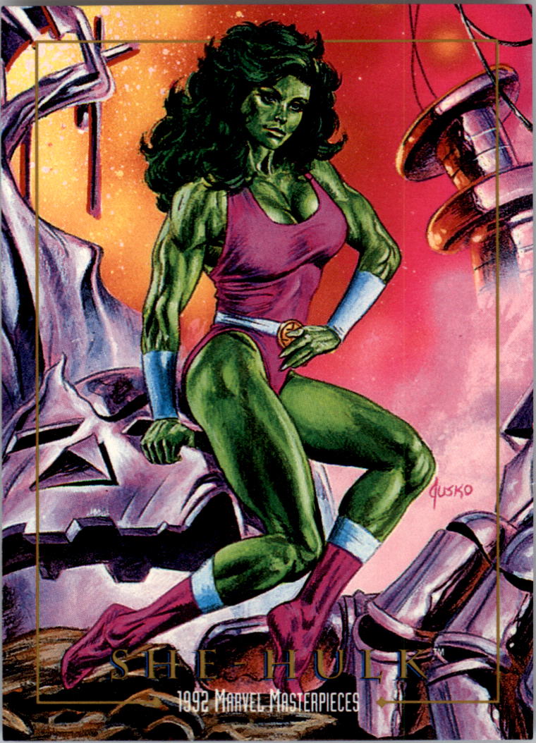1992 Marvel Masterpieces #82 She-Hulk - NM-MT
