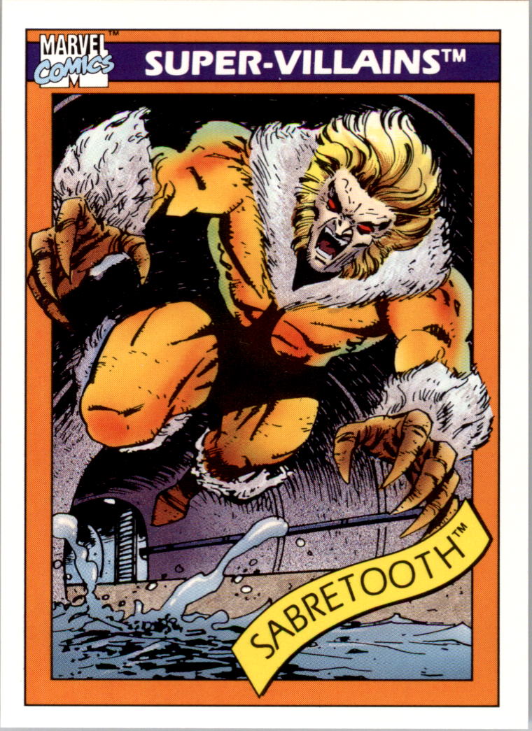 1990 Impel Marvel Universe I #57 Sabretooth
