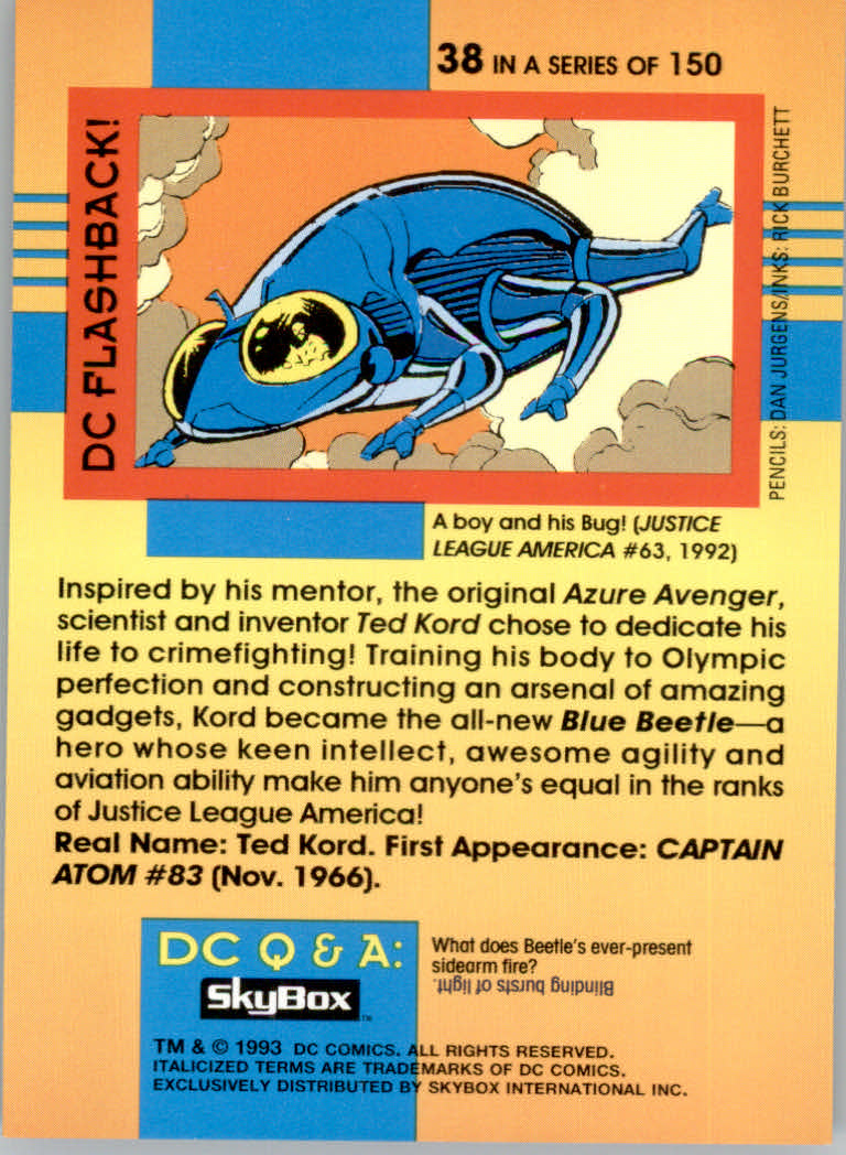 DC Cosmic Teams (1993 Skybox) "Main Set" Base Cards