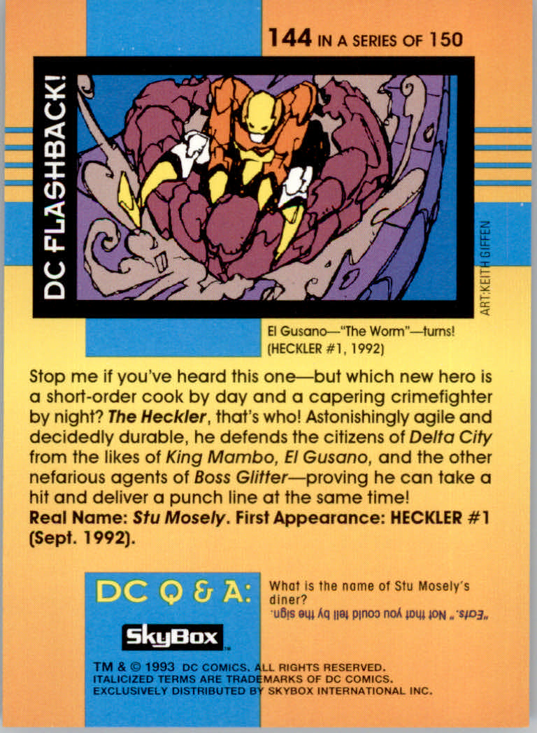 DC Cosmic Teams (1993 Skybox) "Main Set" Base Cards