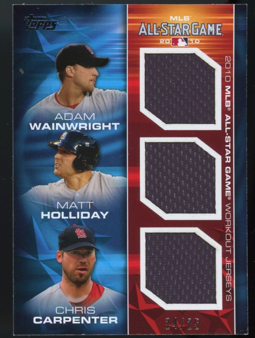 2010 Topps Update All-Star Stitches #AS-CCA Chris Carpenter Cardinals NM-MT  (Mem