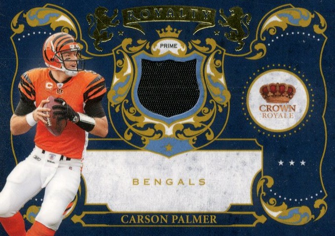2010 Crown Royale Royalty Materials Prime #23 Carson Palmer/50