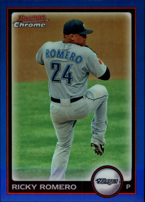 2010 Bowman Chrome Blue Refractors #19 Ricky Romero