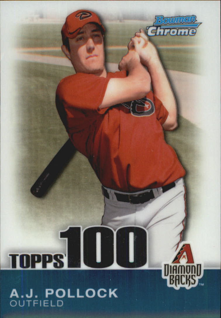 2010 Bowman Chrome Topps 100 Prospects #TPC78 A.J. Pollock