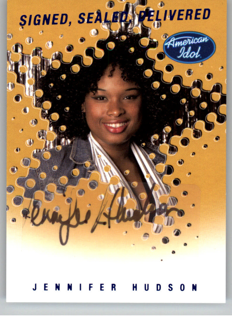 2004 Fleer American Idol Season Three Signed Sealed Delivered Autographs #SSDJH Jennifer Hudson