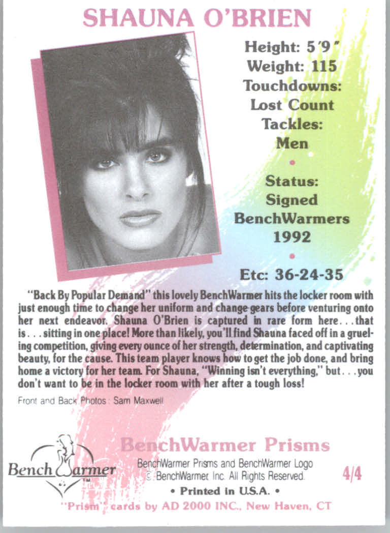 Bench Warmer (1992 Bench Warmer) "Insert and Promo" Cards - Picture 5 of 13