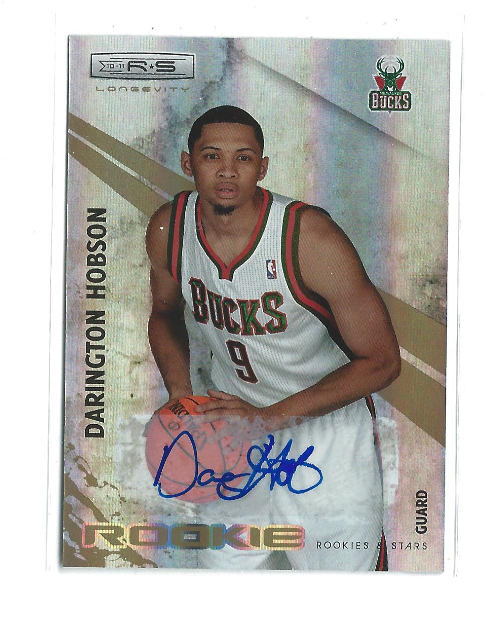 2010-11 Rookies and Stars Longevity Signatures #119 Darington Hobson/799