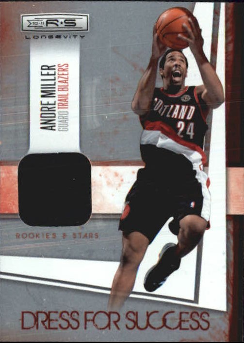 2010-11 Rookies and Stars Longevity Dress for Success Materials #2 Andre Miller/299