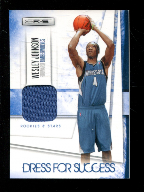 2010-11 Rookies and Stars Dress for Success Materials #4 Wesley Johnson/299