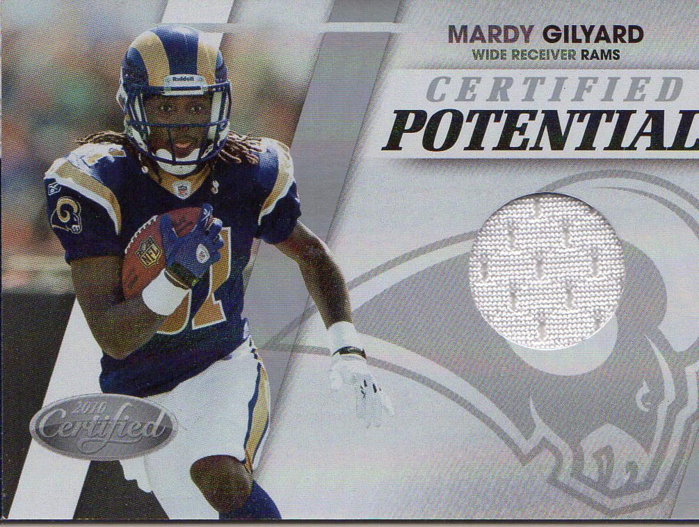 2010 Certified Certified Potential Materials #27 Mardy Gilyard/250