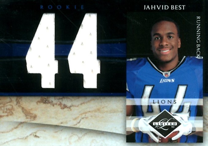 2010 Limited Rookie Jumbo Jerseys Jersey Number #13 Jahvid Best