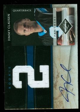 2010 Limited Rookie Jumbo Jerseys Autographs Jersey Number #24 Jimmy Clausen