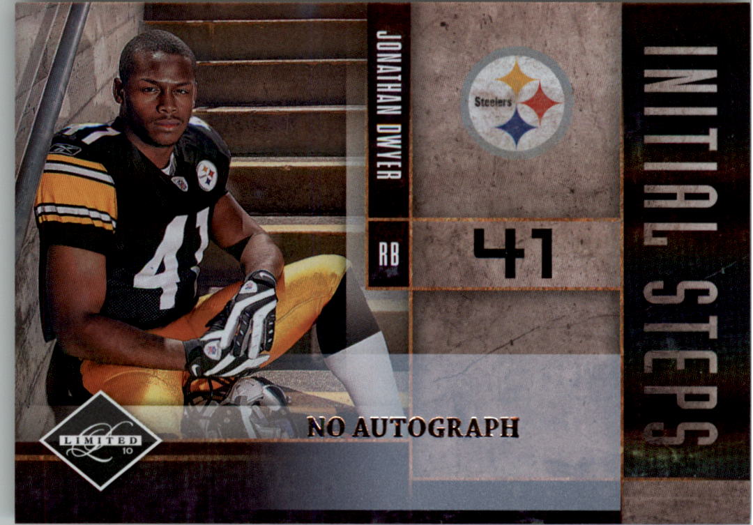 2010 Limited Initial Steps Autographs #6 Jonathan Dwyer /99