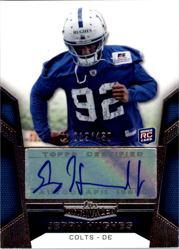 2010 Topps Unrivaled Rookie Autographs #141 Jerry Hughes/480