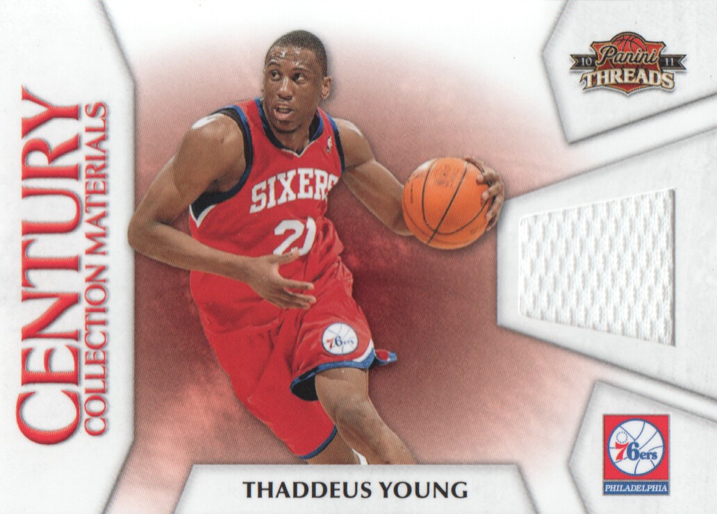 2010-11 Panini Threads Century Collection Materials #6 Thaddeus Young
