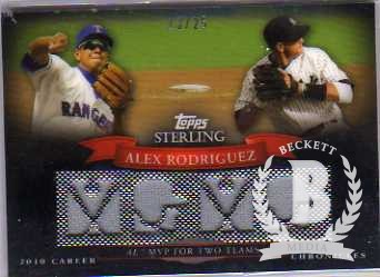 2010 Topps Sterling Career Chronicles Relics Quad #CCR47 Alex Rodriguez