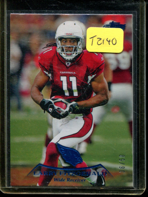 2010 Topps Prime Blue #128 Larry Fitzgerald/50