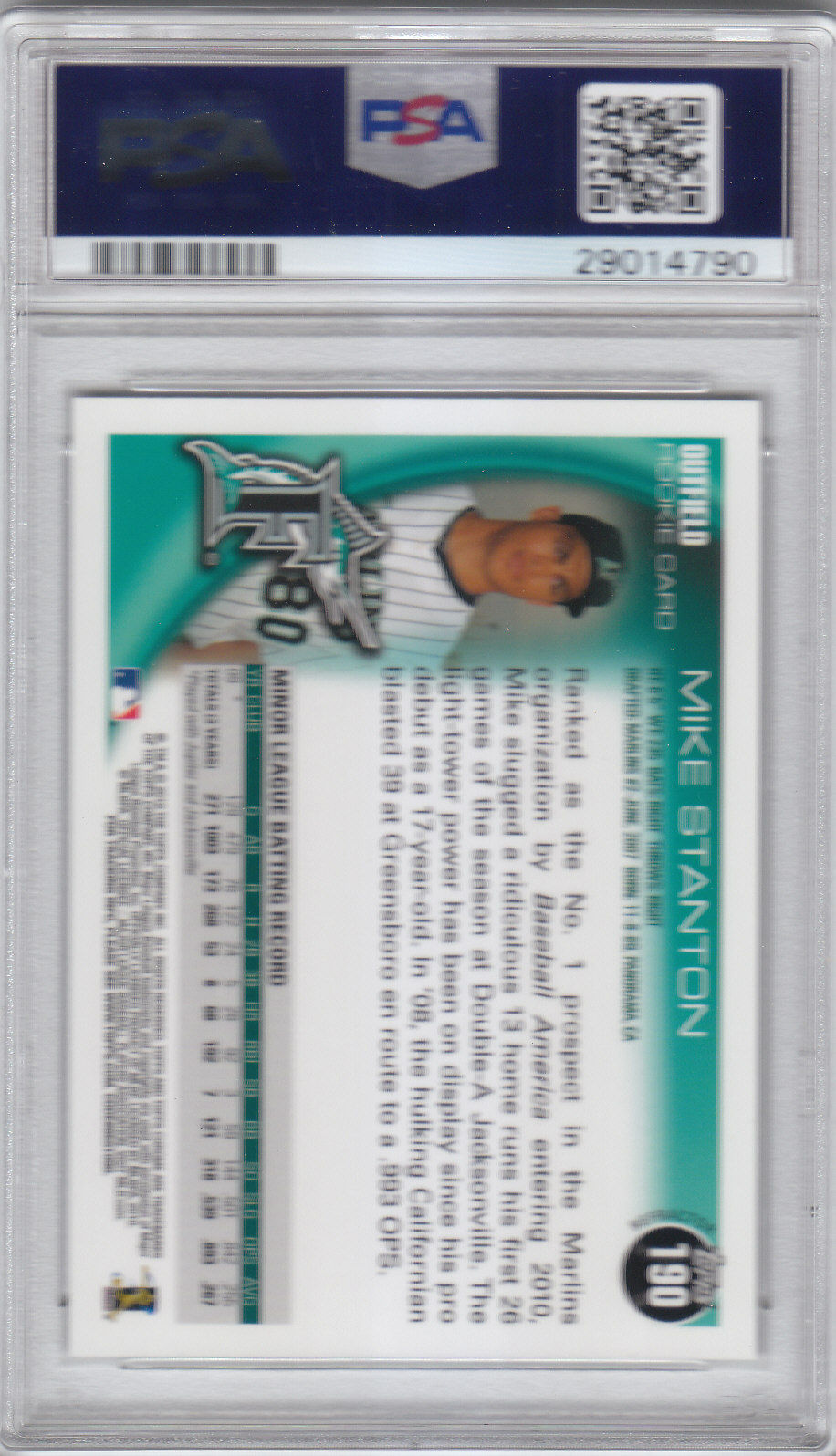 2010 Topps Chrome Wrapper Redemption Refractors 190 Mike Stanton