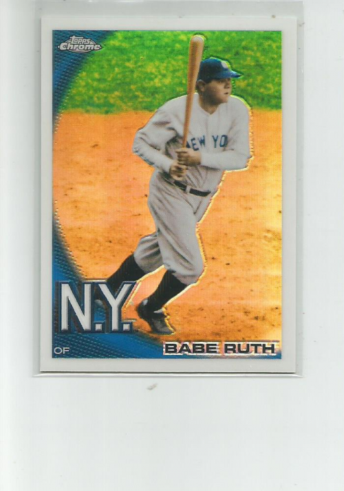 2010 Topps Chrome Wrapper Redemption Refractors #222 Babe Ruth