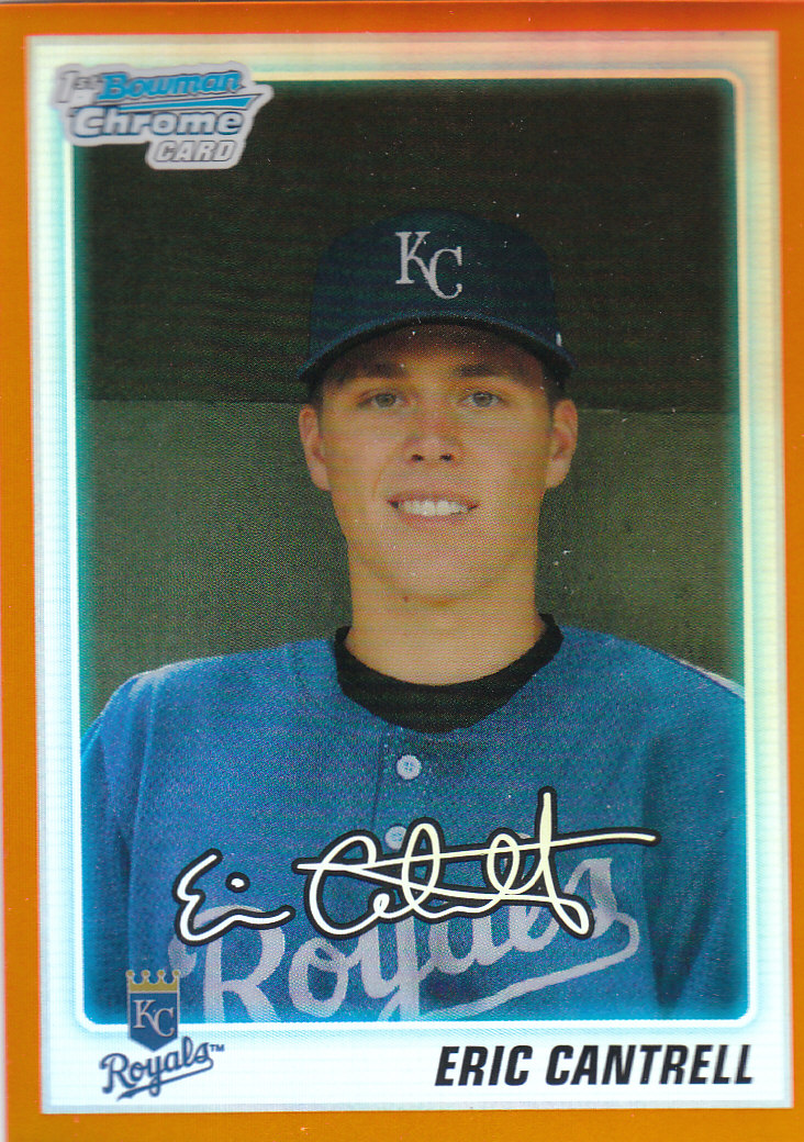 2010 Bowman Chrome Draft Prospects Orange Refractors #BDPP32 Eric Cantrell