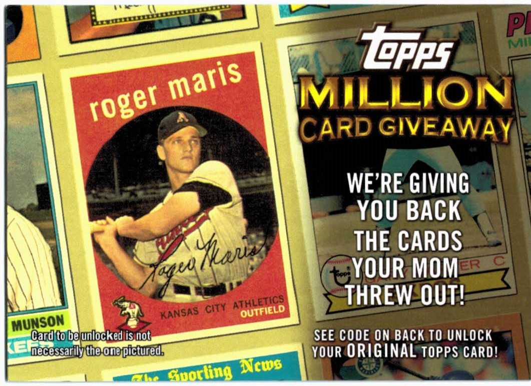 2010 Topps Million Card Giveaway #TMC17  Roger Maris
