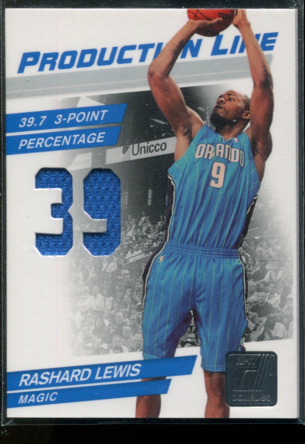 2010-11 Donruss Production Line Materials #95 Rashard Lewis/399