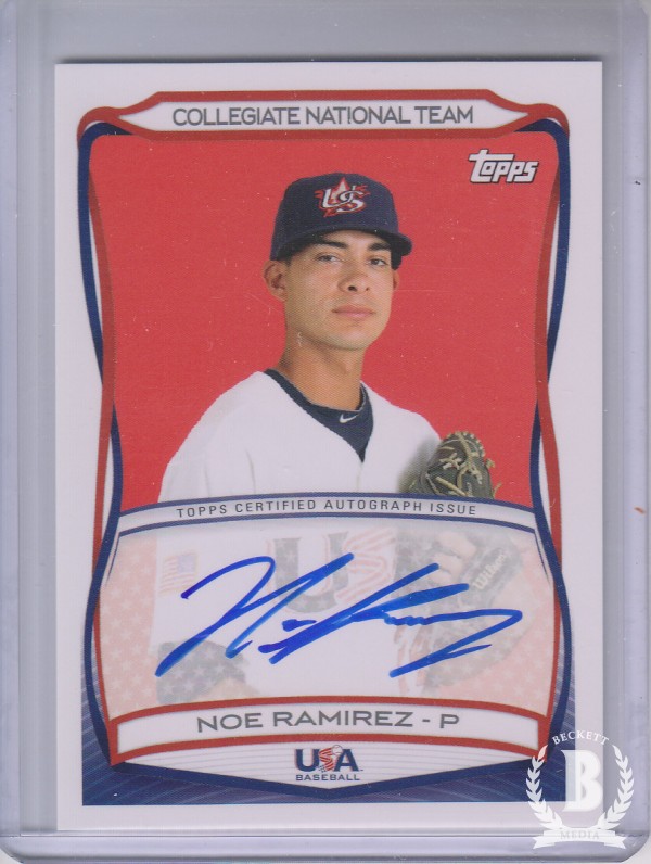 2010 USA Baseball Autographs #A37 Noe Ramirez