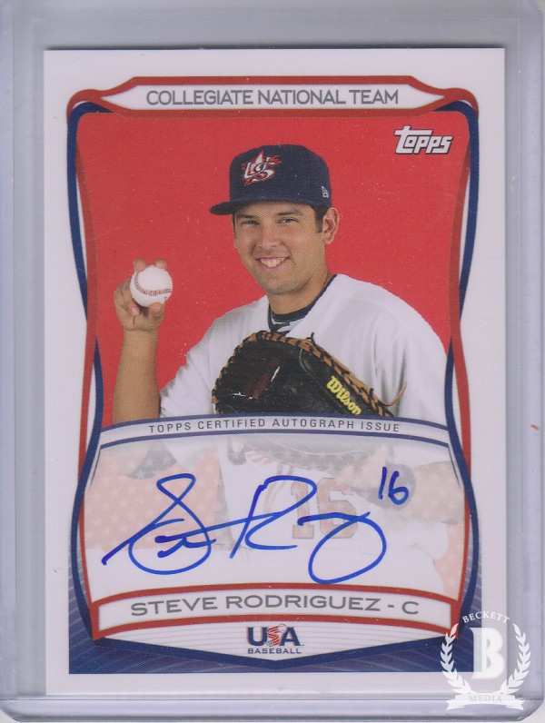 2010 USA Baseball Autographs #A39 Steve Rodriguez