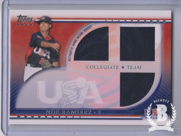 2010 USA Baseball Triple Jerseys #NRA Noe Ramirez
