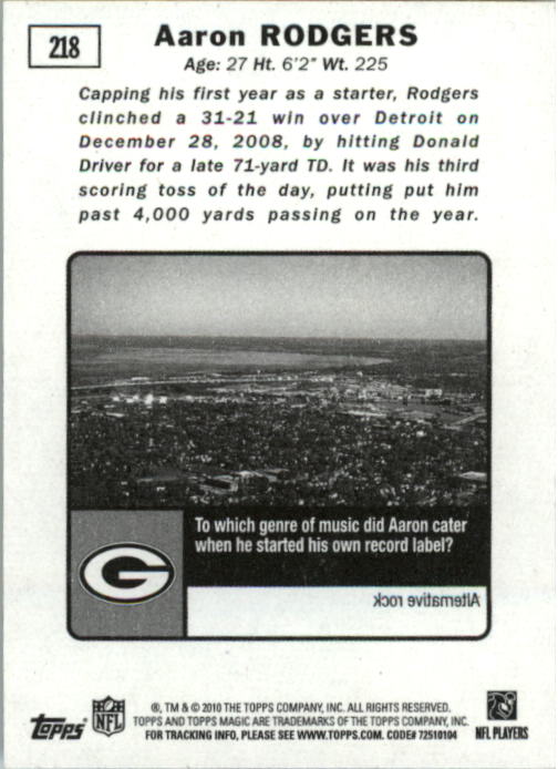 2010 Topps Magic Mini Football Card Pick - Picture 65 of 411