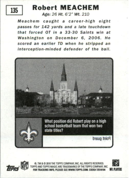 2010 Topps Magic Mini Football Card Pick - Picture 217 of 411
