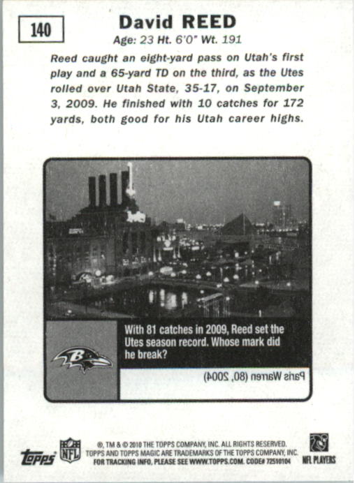 2010 Topps Magic Mini Football Card Pick - Picture 223 of 411